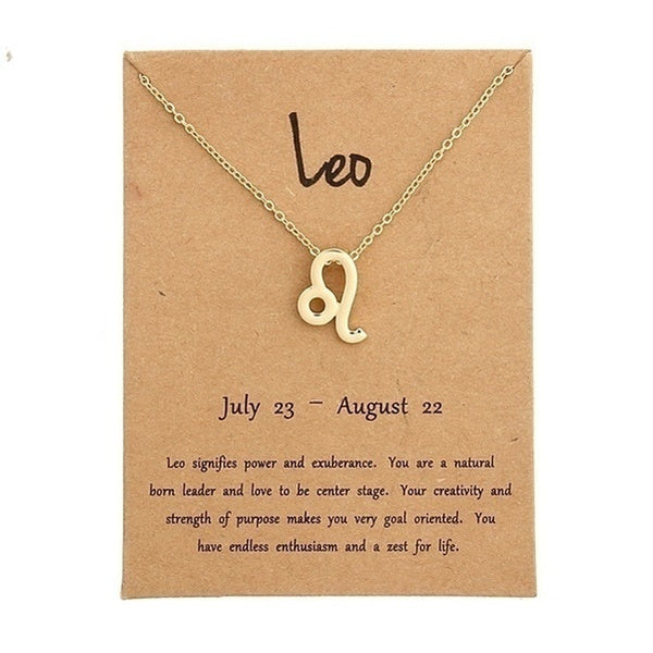 Constellation Pendant Necklace Zodiac Sign Necklace